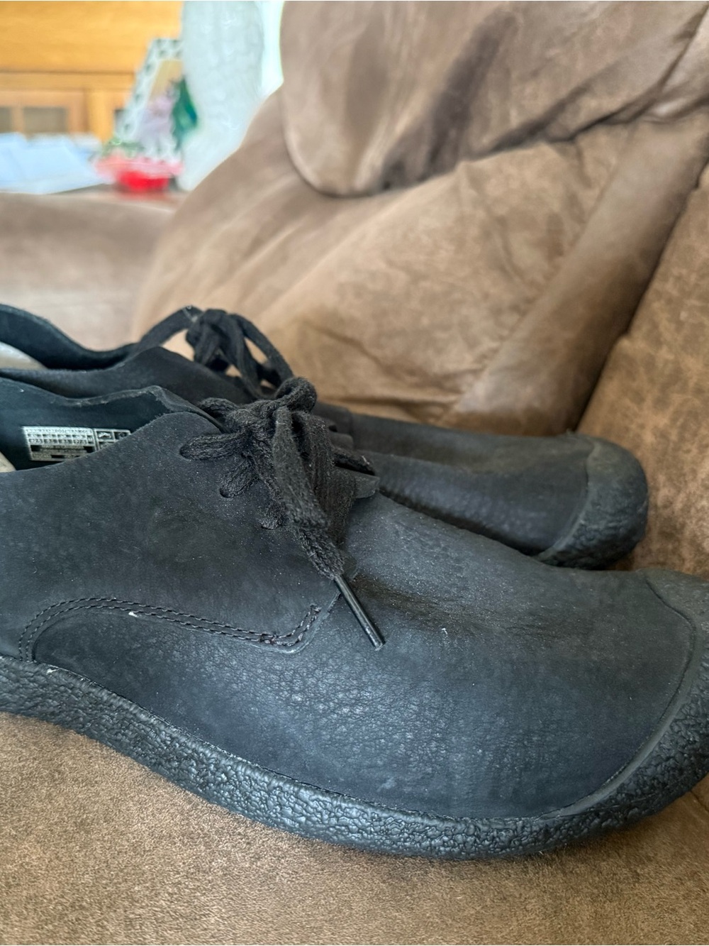 Keen Men's Black Lace-Up Derby Shoes